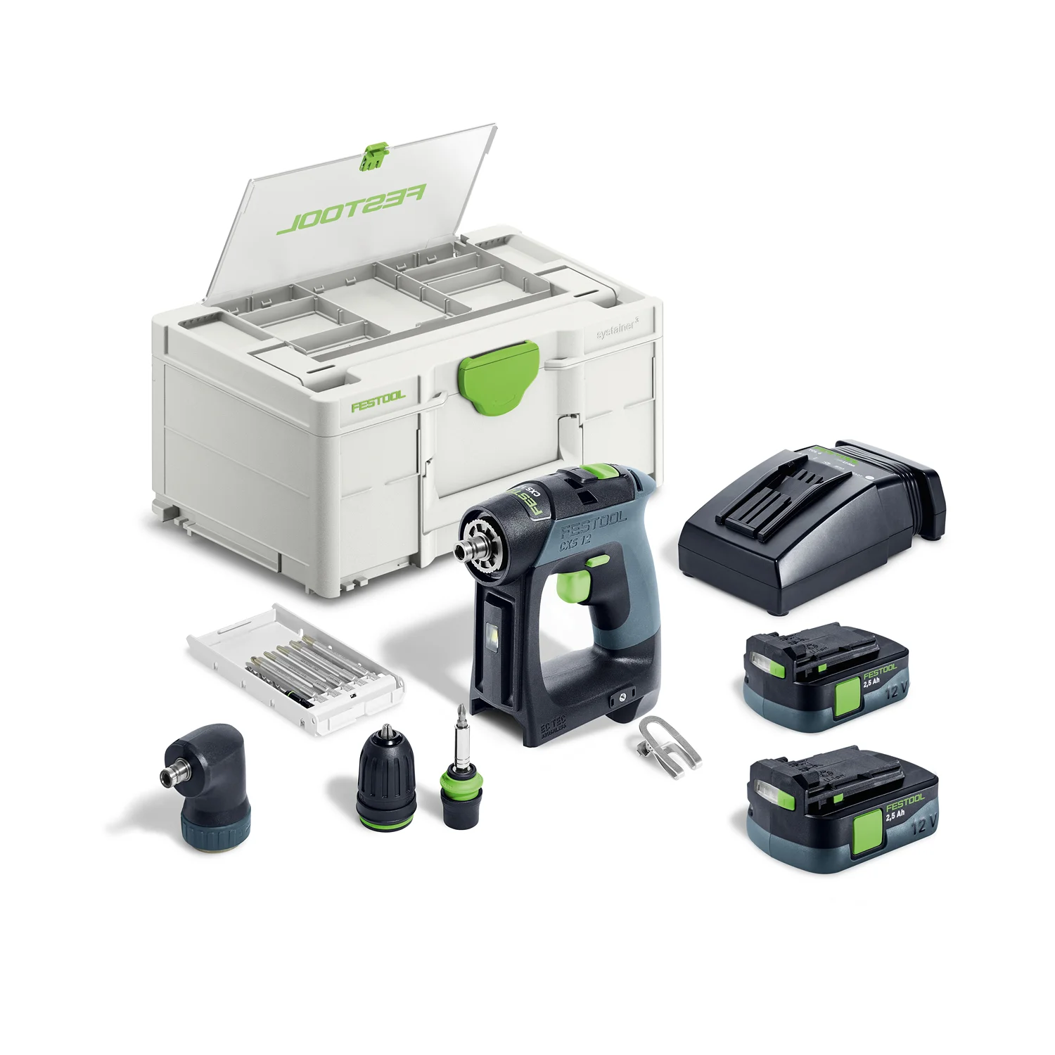 Festool Акумулаторен винтовърт CXS 12 2,5-Set 576865