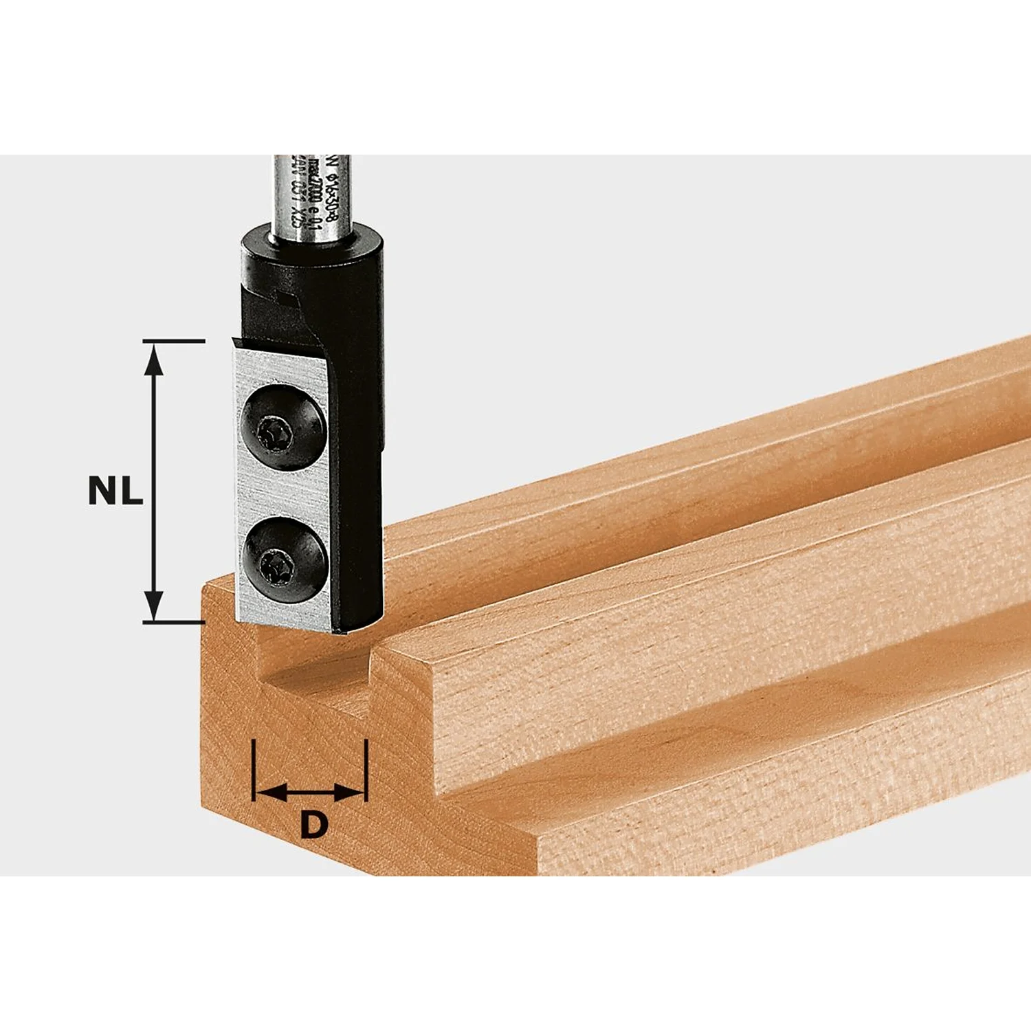 Festool Фрезер за нут с обръщаеми пластини HW S8 D8-20 WP Z1 491078