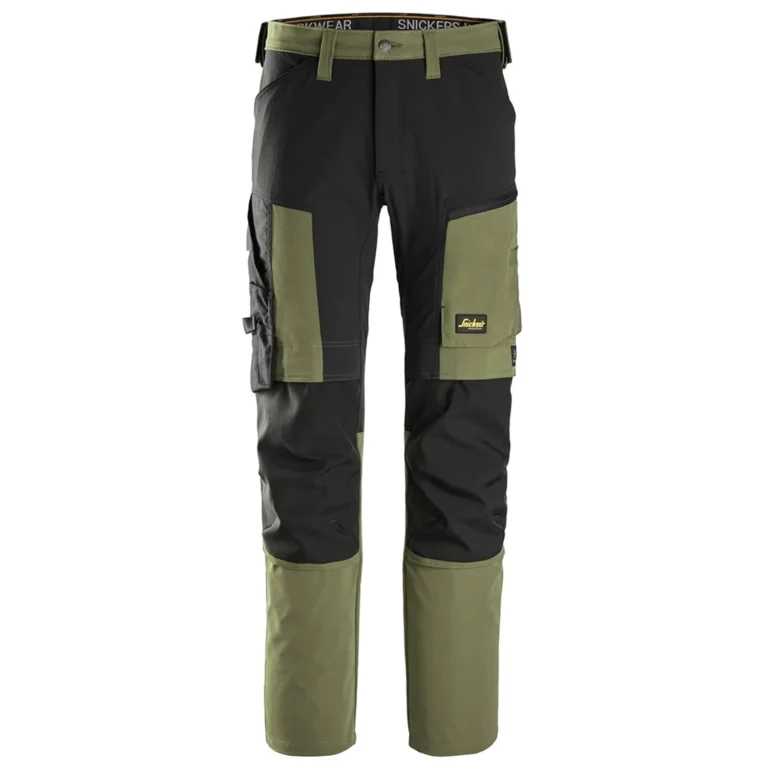 Snickers Workwear Еластичен панталон 63183104 - 3104 - Khaki Green\Black
