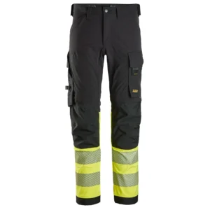 Snickers Workwear Еластичен панталон с висока видимост 63350466 - 0466 - Black\High Vis Yellow