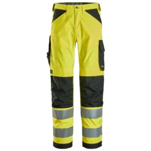 Snickers Workwear High-Vis Trousers Class 2 63386604 - 6604 - High vis yellow\Black