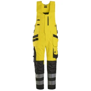Snickers Workwear Работен гащеризон с висока видимост 60136604 - 6604 - High vis yellow\Black