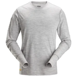 Snickers Workwear Вълнена тениска с дълъг ръкав 24512800003 - 2800 - Grey Melange