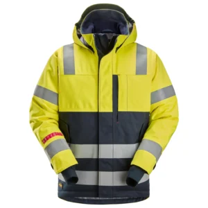 Snickers Workwear Водоустойчиво изолиращо яке с висока видимост ProtecWork 1162