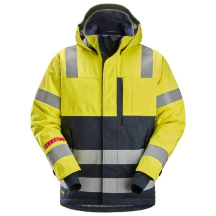 Snickers Workwear Водоустойчиво изолиращо яке с висока видимост ProtecWork 1162