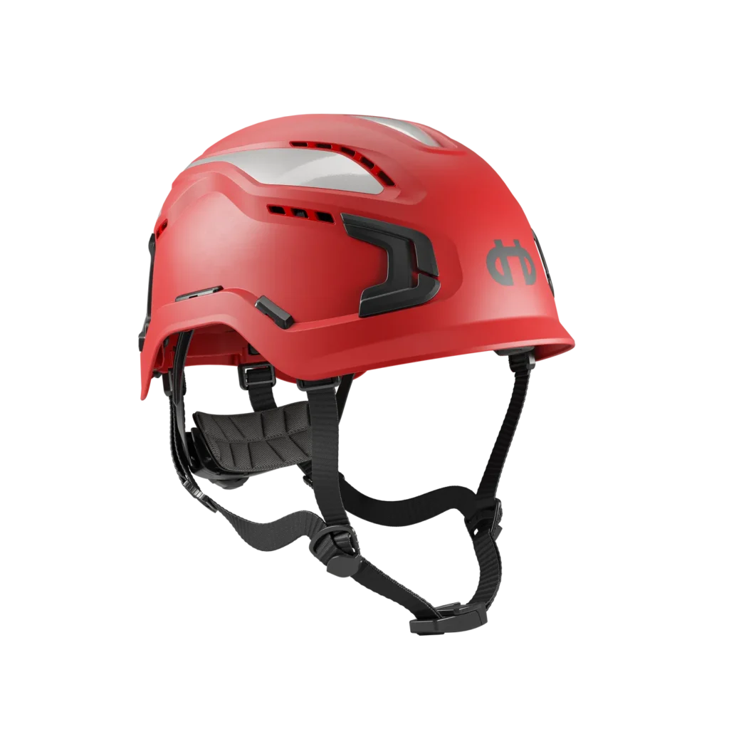 Hellberg Защитна каска с вентилация Sector Vented Red 32508-001