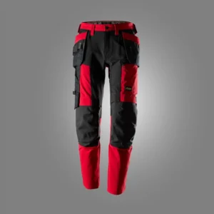 Snickers Workwear Еластичен панталон с външни джобове 62181604 - 1604 - Chili red\Black