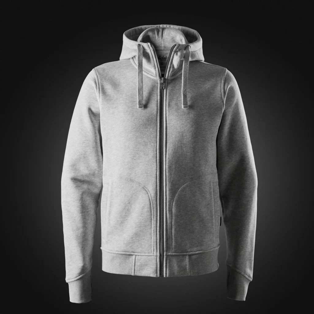 Snickers Workwear Суичър с цип 20462800010 - 2800 - Grey Melange