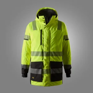 Snickers Workwear Водоустойчива еластична парка с висока видимост, Клас 3 1831