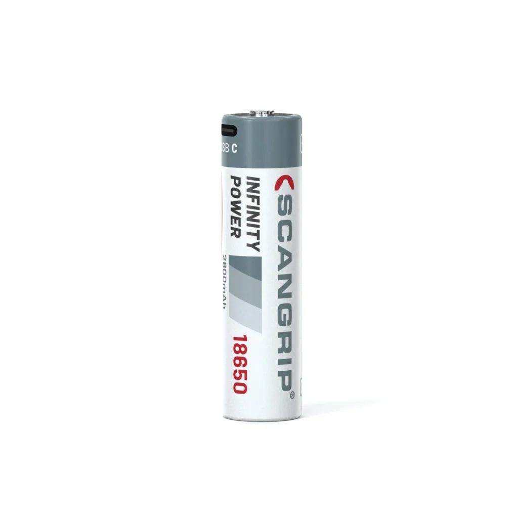 Scangrip акумулаторна батерия USB-C 18650 03.5959 – 2600 mAh, със зареждане през USB-C